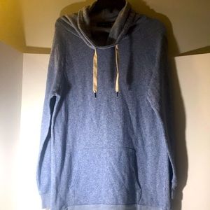 Derek Heart hoodie size Large long sleeves pocket front blue
